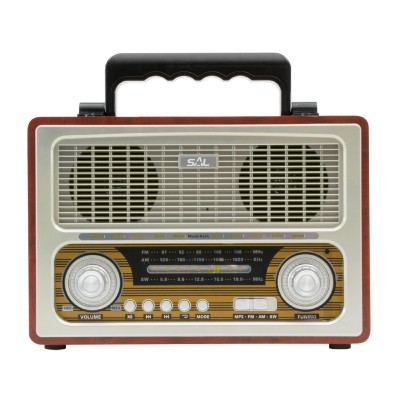 Radio portabil retro, MP3, BT, 3 benzi - RRT 3B